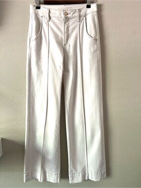 Chico's White High-Rise Wide Leg Jeans